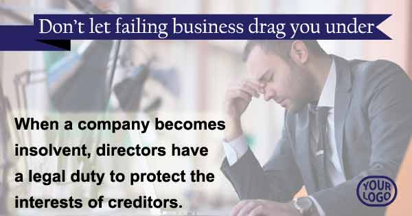 Directors - don’t let a failing business drag you under