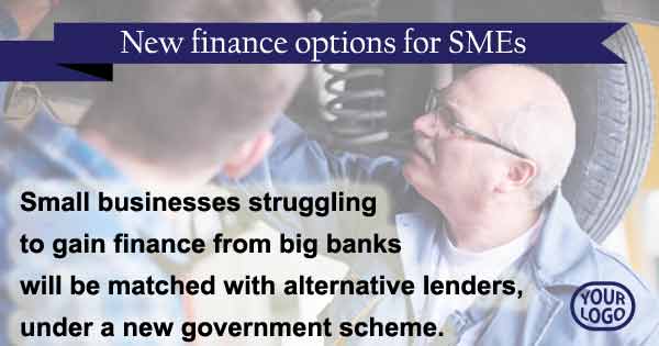 New finance options for SMEs who have been turned down by banks
